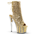 ADORE-1018G Fetisch Glitter & paljetter Peep-toe Stövlett Trender hösten 2016
