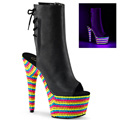 ADORE-1018RBS Fetisch Peep-toe Stövlett UV-reaktiva