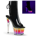 ADORE-1018SRS Fetisch Peep-toe Stövlett UV-reaktiva