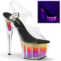 ADORE-708SRS Fetisch Glitter & paljetter Sandalett UV-reaktiva