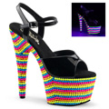 ADORE-709RBS Fetisch Sandalett UV-reaktiva