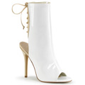 AMUSE-1018 Bröllop Peep-toe Stilettklack Stövlett
