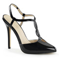 AMUSE-16 Klassisk elegans Sandalett Stilettklack T-strap Vegan