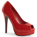 BELLA-12 Jul & högtider Peep-toe Pumps Vegan