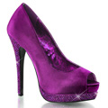 BELLA-12R Glitter & paljetter Peep-toe Pumps Vegan