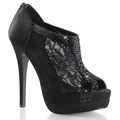BELLA-26 Peep-toe Skolett Stilettklack Vegan