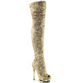 BLONDIE-R-3011 Glitter & paljetter Lårhöga stövlar Peep-toe Trender hösten 2016 Vegan