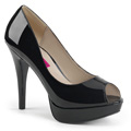 CHLOE-01 Klassisk elegans Peep-toe Pumps Vegan