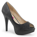 CHLOE-01 Klassisk elegans Peep-toe Pumps Vegan