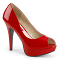 CHLOE-01 Jul & högtider Klassisk elegans Peep-toe Pumps Vegan