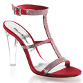 CLEARLY-418 Glitter & paljetter Jul & högtider Sandalett T-strap Vegan