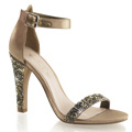CLEARLY-436 Glitter & paljetter Sandalett Vegan
