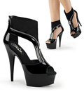DELIGHT-690 Peep-toe Sandalett Sexigt & syndigt T-strap