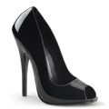 DOMINA-212 Fetisch Peep-toe Pumps Vegan