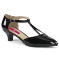 FAB-428 Bred klack Gatsby Sandalett T-strap Vegan