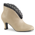 JENNA-105 Bred klack Klassisk elegans Retro & vintage Skolett Vegan