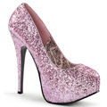 TEEZE-06G Glitter & paljetter Pumps Vegan