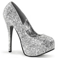 TEEZE-06G Glitter & paljetter Pumps Vegan