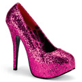 TEEZE-06GW Glitter & paljetter Pumps Vegan