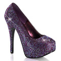 TEEZE-06R Glitter & paljetter Pumps Sagor & fantasy Vegan