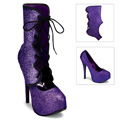 TEEZE-31G Burlesk Glitter & paljetter Pumps Vegan